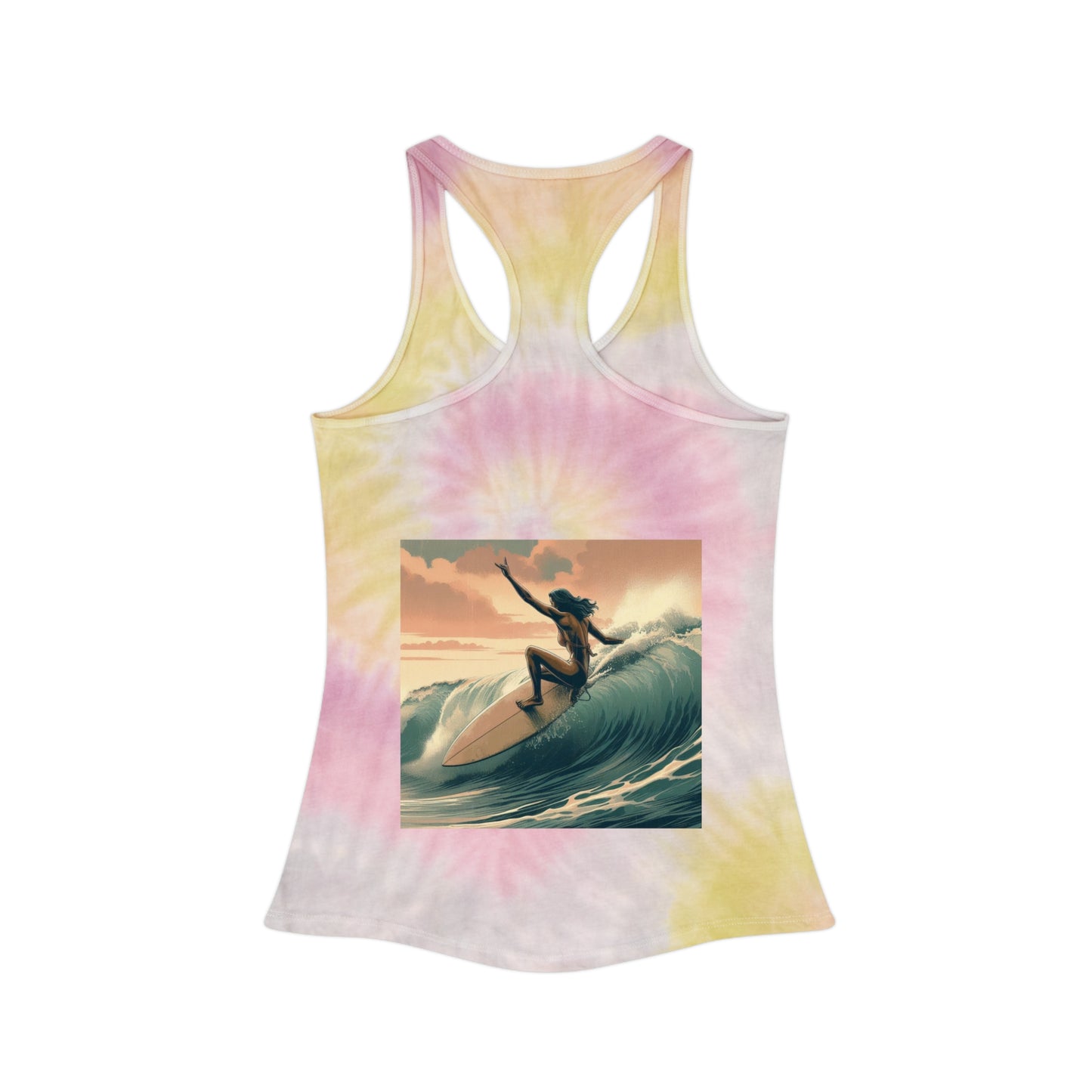 Juicy Clams Tie Dye Racerback Tank Top (V046)