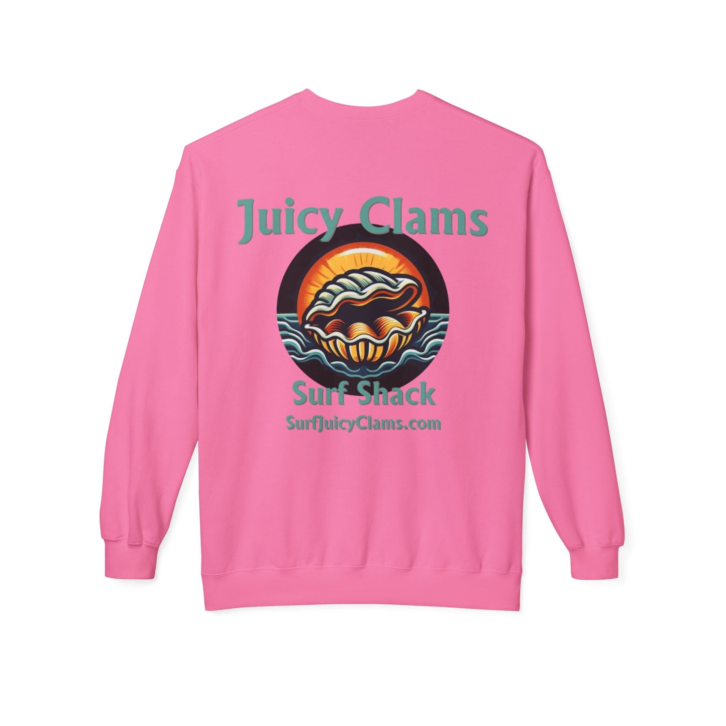 Juicy Clams Unisex Midweight Fleece Crewneck Sweatshirt (L002)