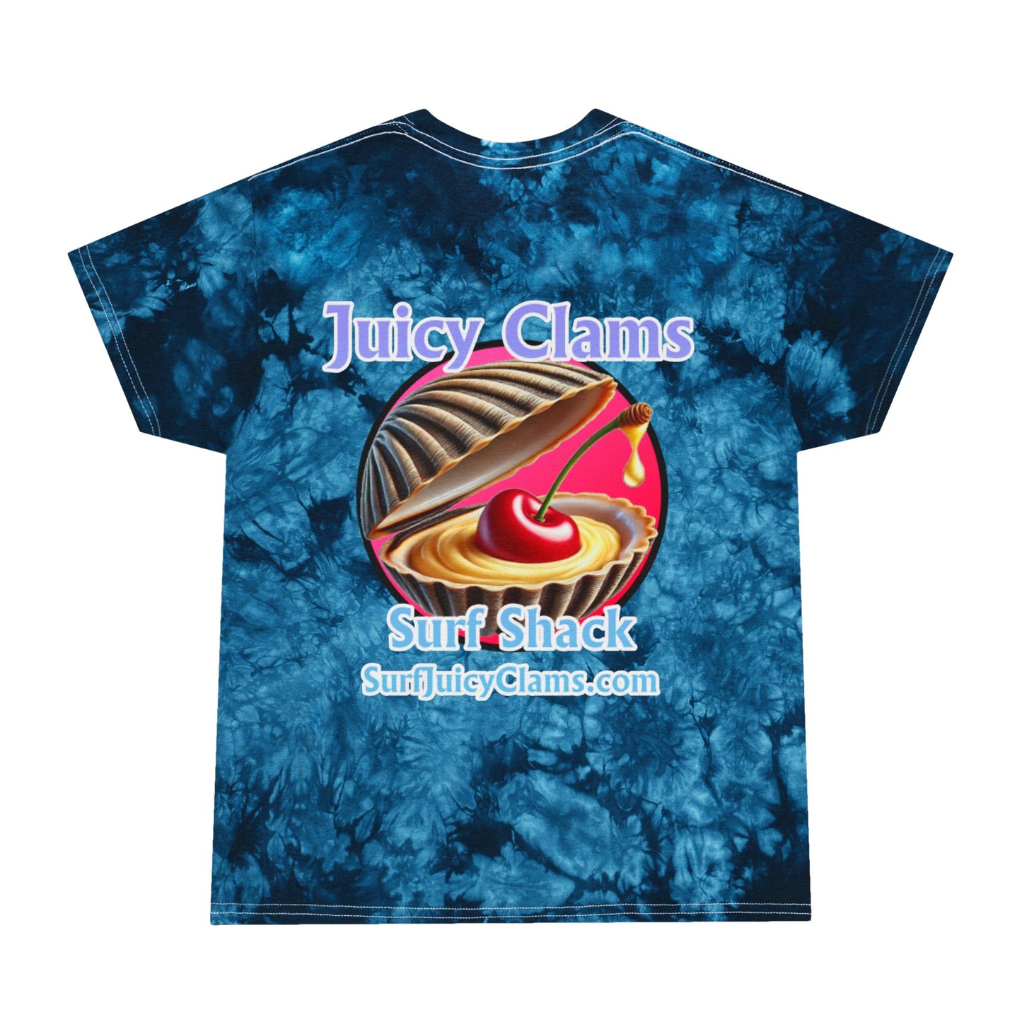 Juicy Clams Unisex Logo Crystal Tie-Dye T-Shirt (A012)