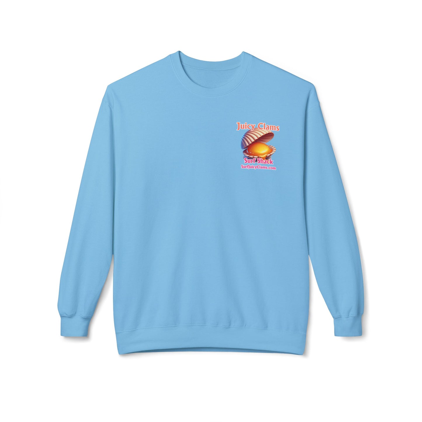 Juicy Clams Unisex Midweight Fleece Crewneck Sweatshirt (L025)