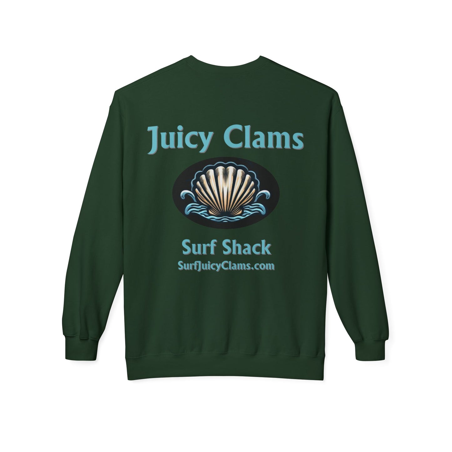 Juicy Clams Unisex Midweight Fleece Crewneck Sweatshirt (L003)