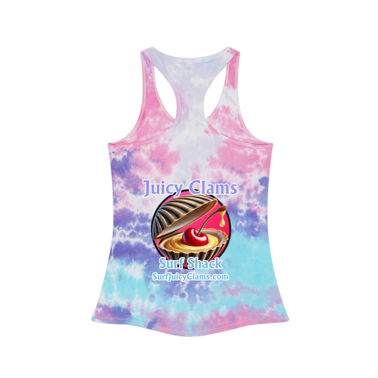 Juicy Clams Tie Dye Racerback Tank Top (A012)