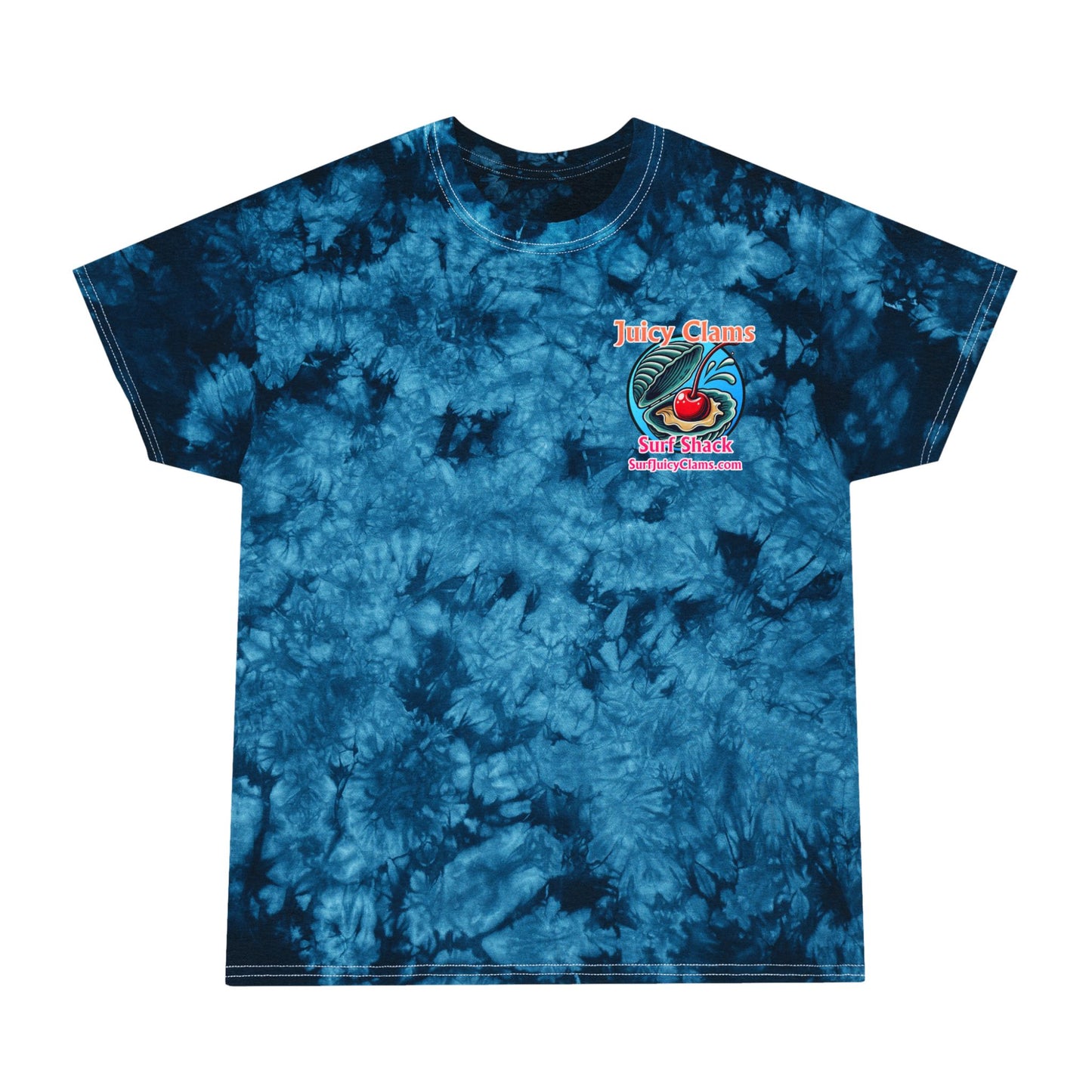 Juicy Clams Unisex Logo Crystal Tie-Dye T-Shirt (A003)
