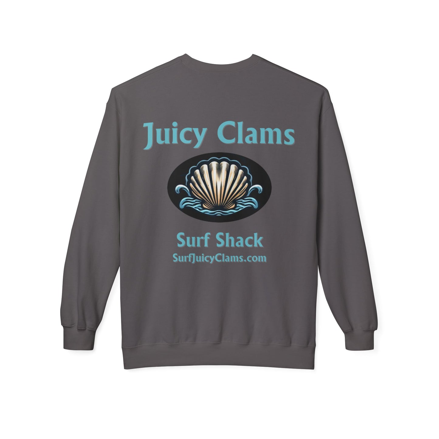 Juicy Clams Unisex Midweight Fleece Crewneck Sweatshirt (L003)