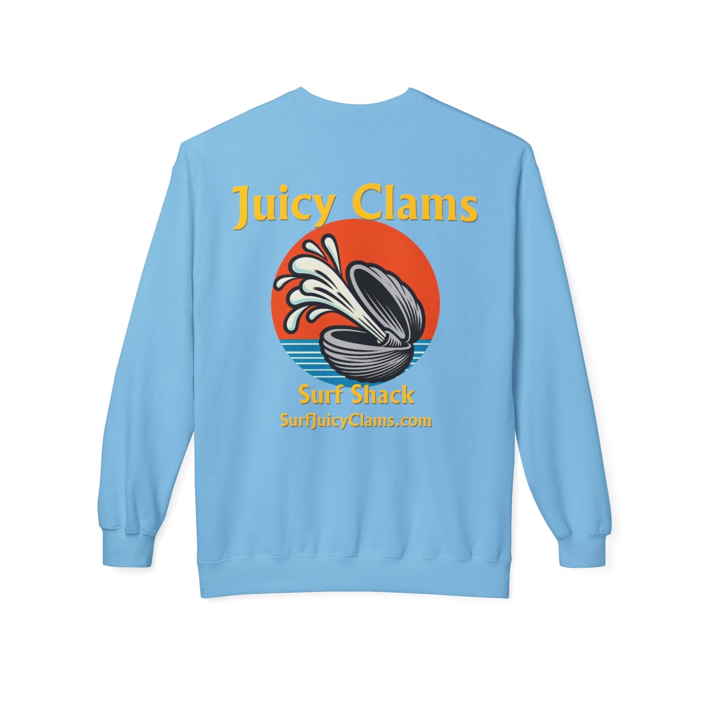 Juicy Clams Unisex Midweight Fleece Crewneck Sweatshirt (L005)