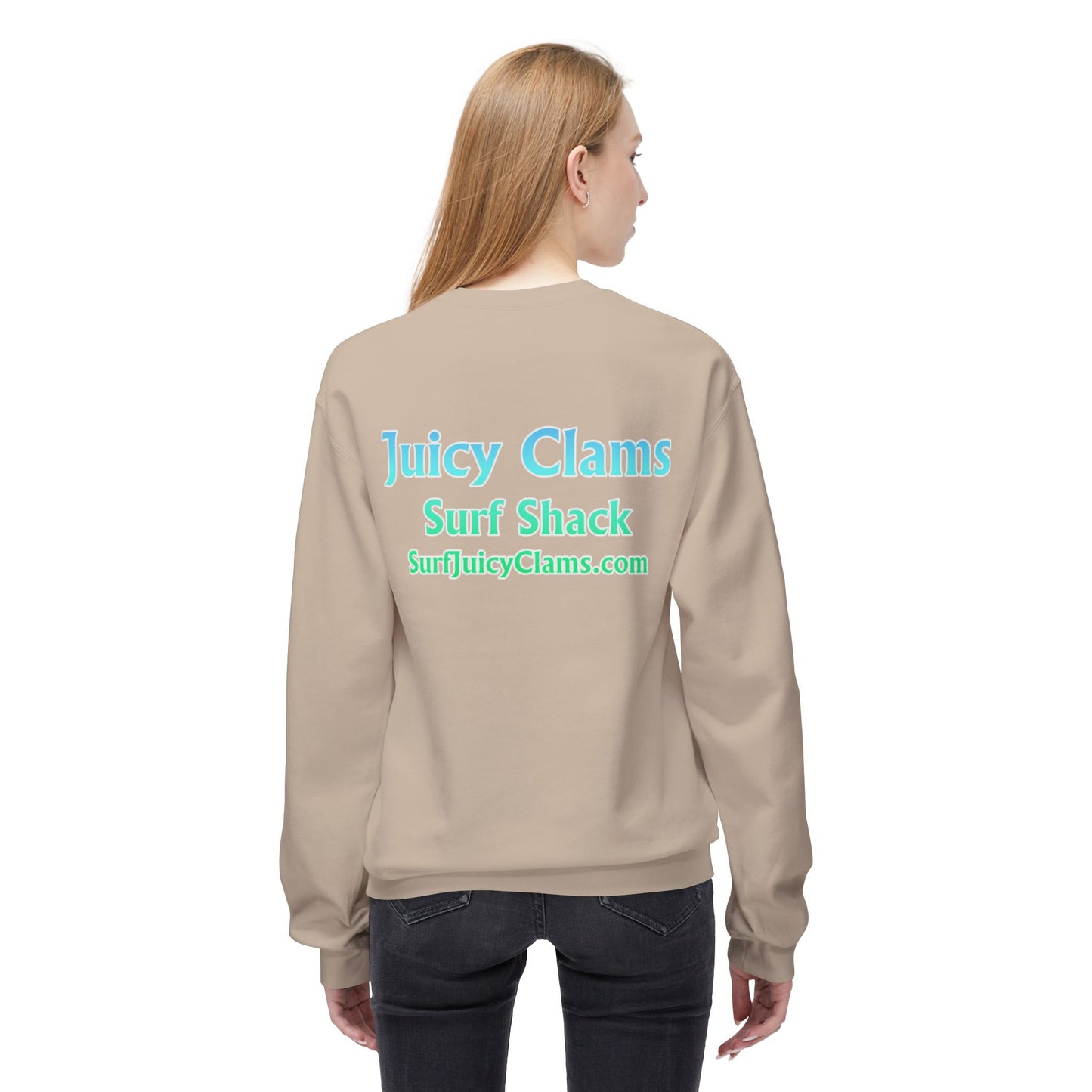 Juicy Clams Unisex Midweight Fleece Crewneck Sweatshirt (P205)