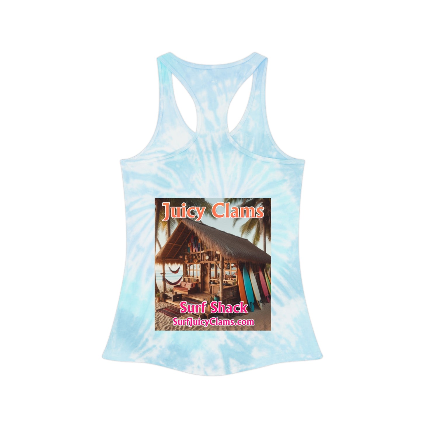 Juicy Clams Tie Dye Racerback Tank Top (P200)