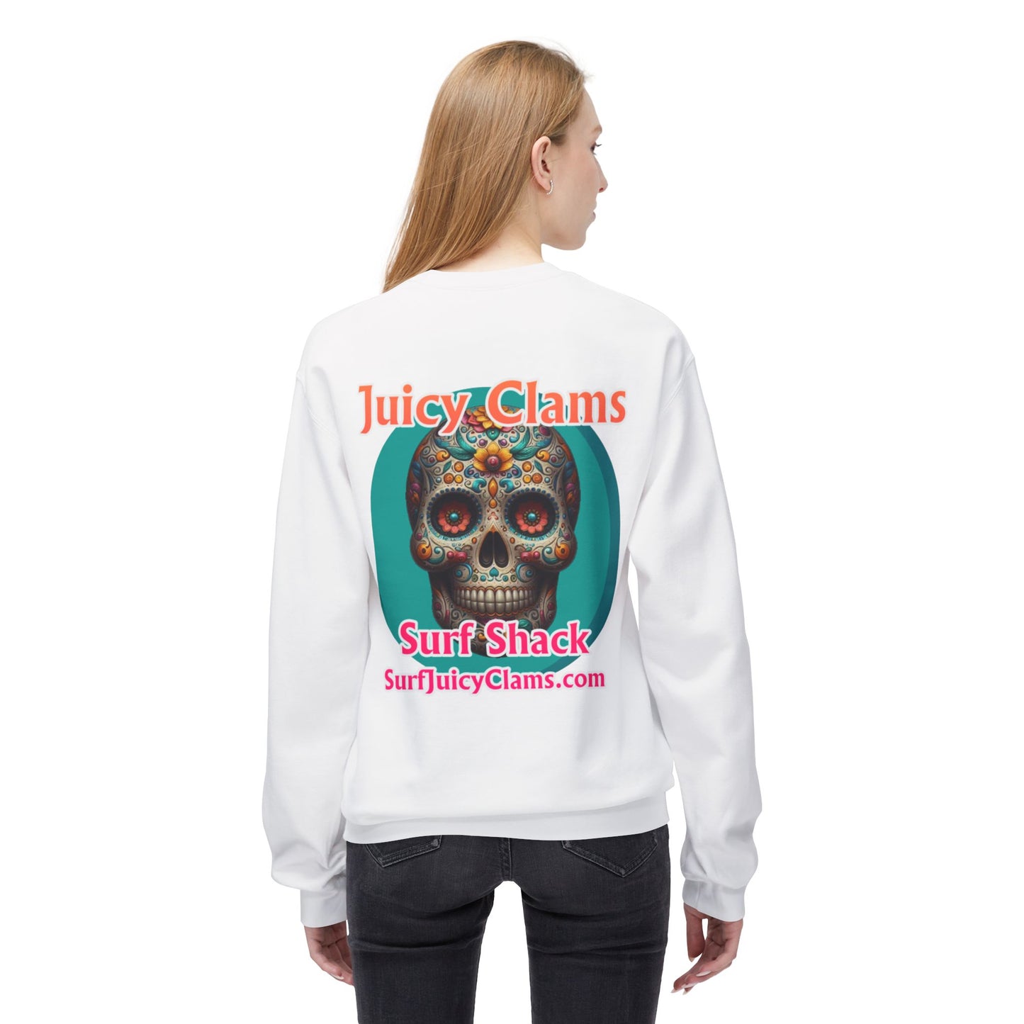 Juicy Clams Unisex Midweight Fleece Crewneck Sweatshirt (L022)