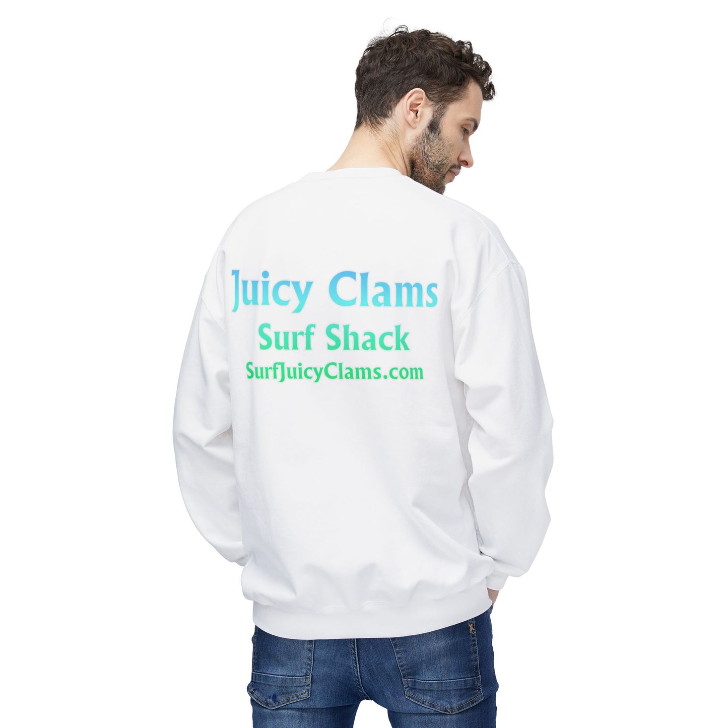 Juicy Clams Unisex Midweight Fleece Crewneck Sweatshirt (P205)