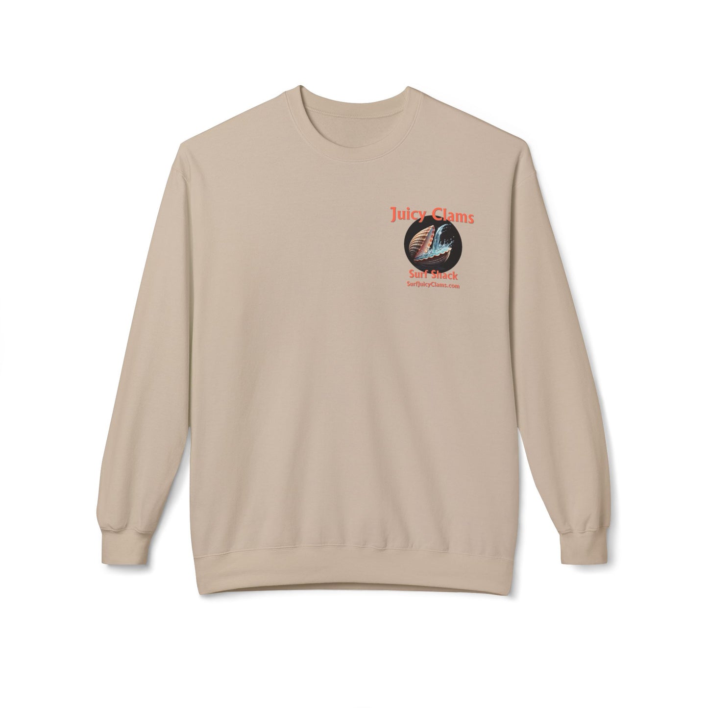 Juicy Clams Unisex Midweight Fleece Crewneck Sweatshirt (L007)