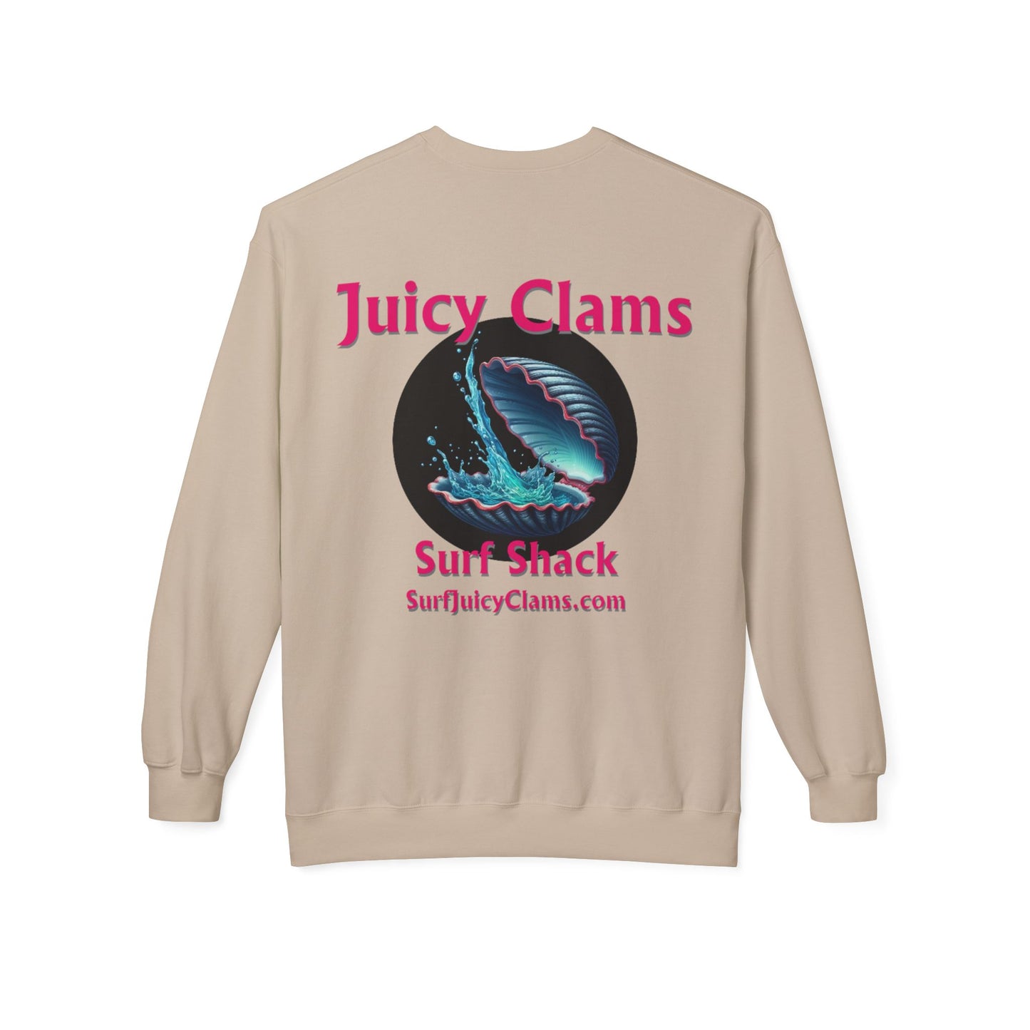 Juicy Clams Unisex Midweight Fleece Crewneck Sweatshirt (L010)