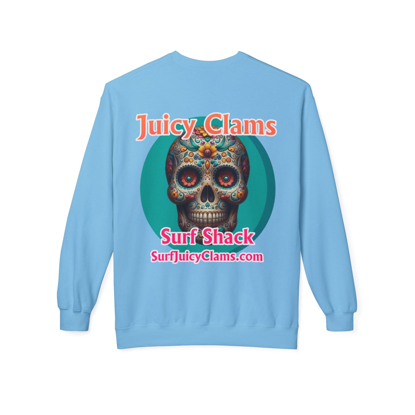 Juicy Clams Unisex Midweight Fleece Crewneck Sweatshirt (L022)