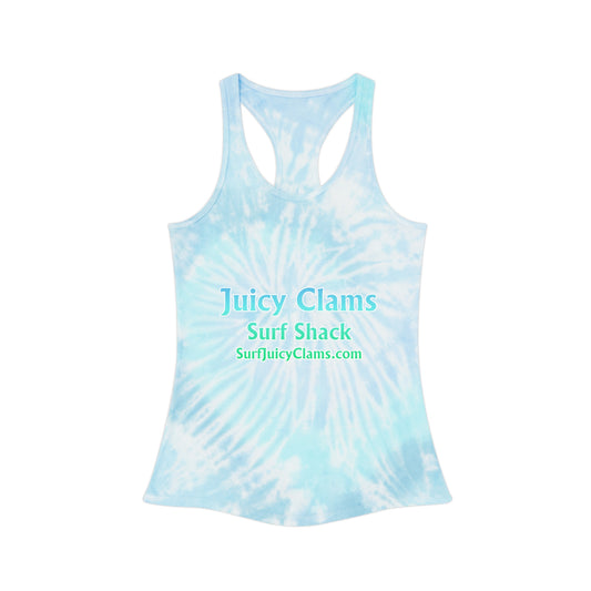 Juicy Clams Tie Dye Racerback Tank Top (P205)