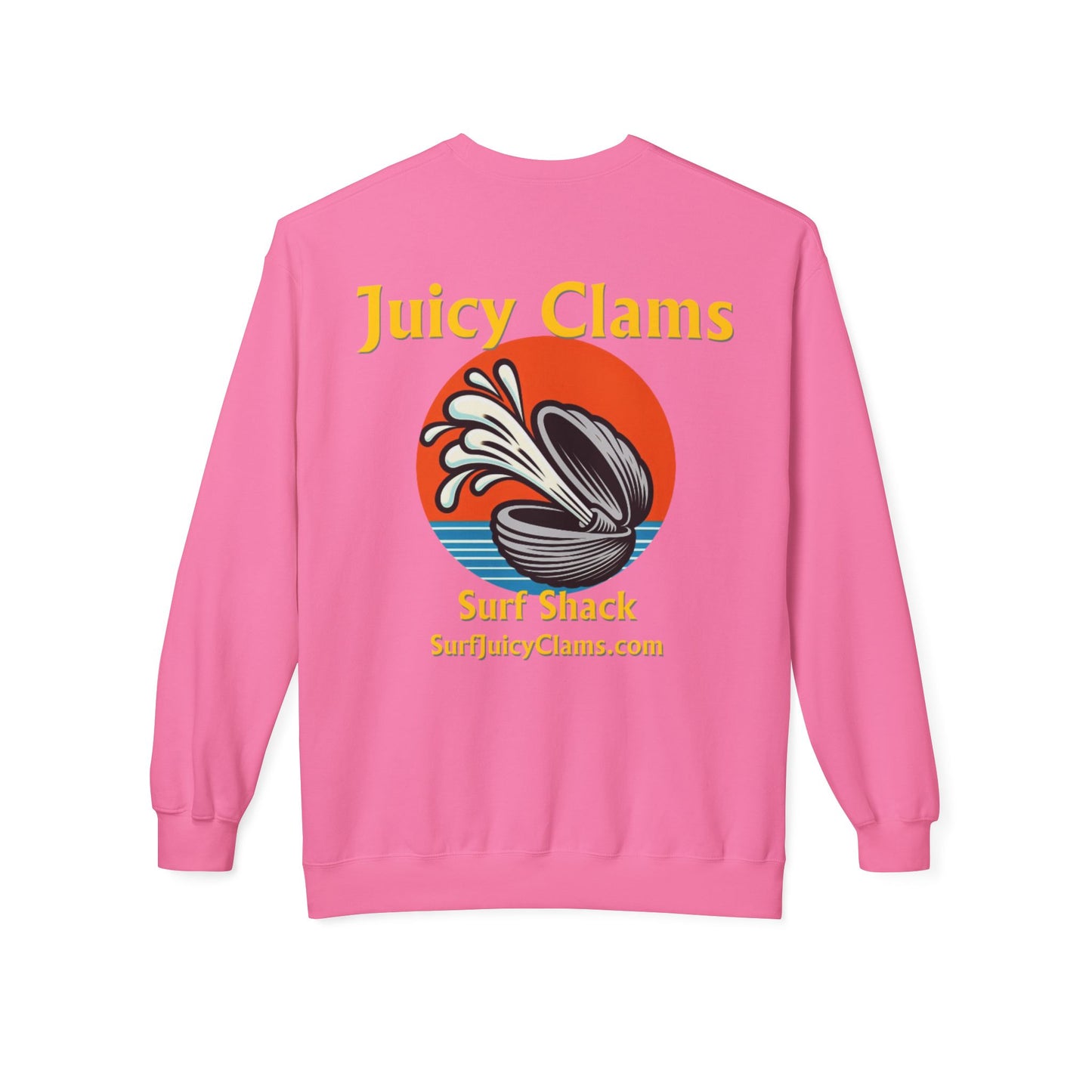 Juicy Clams Unisex Midweight Fleece Crewneck Sweatshirt (L005)