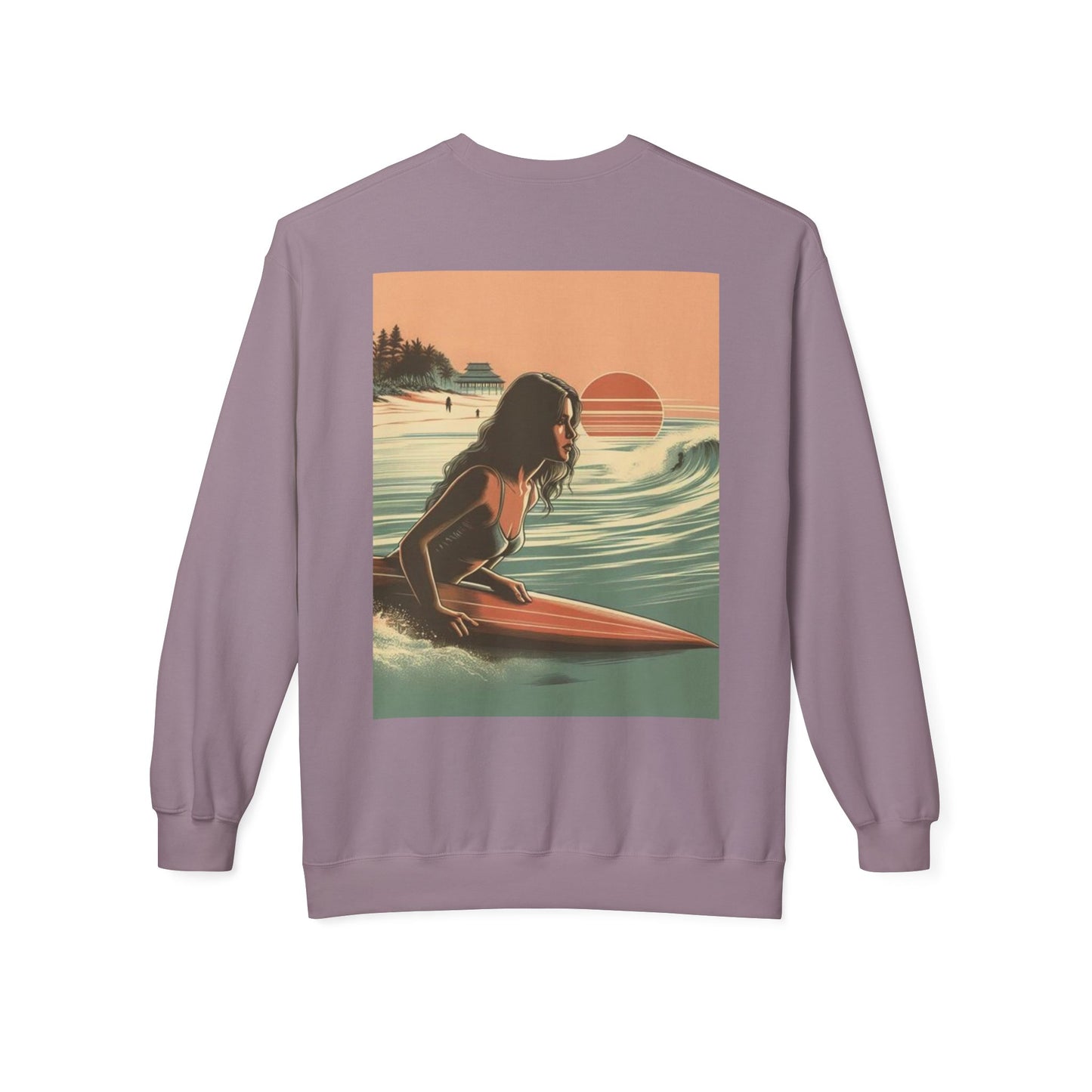 Juicy Clams Unisex Midweight Fleece Crewneck Sweatshirt (V113)