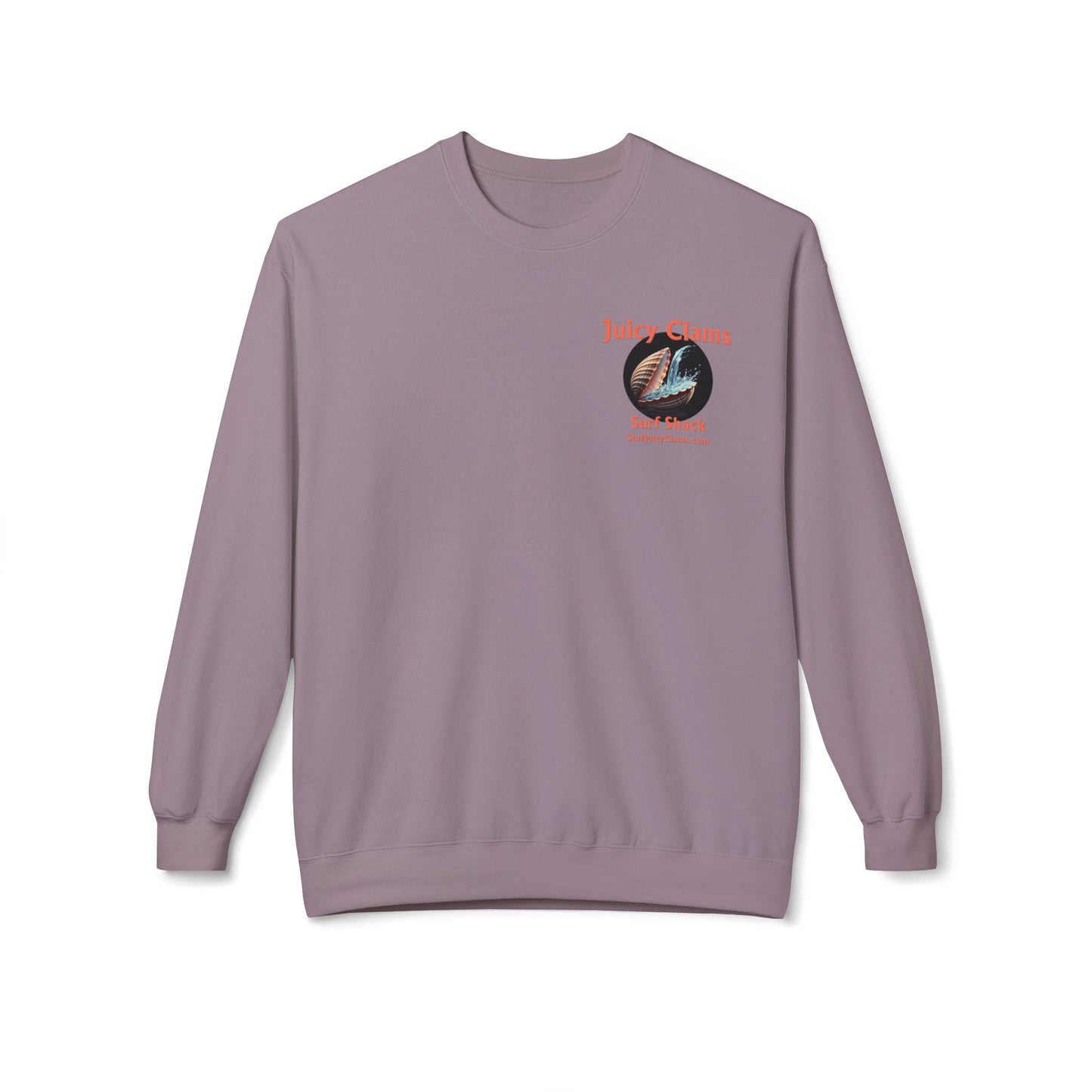 Juicy Clams Unisex Midweight Fleece Crewneck Sweatshirt (L007)