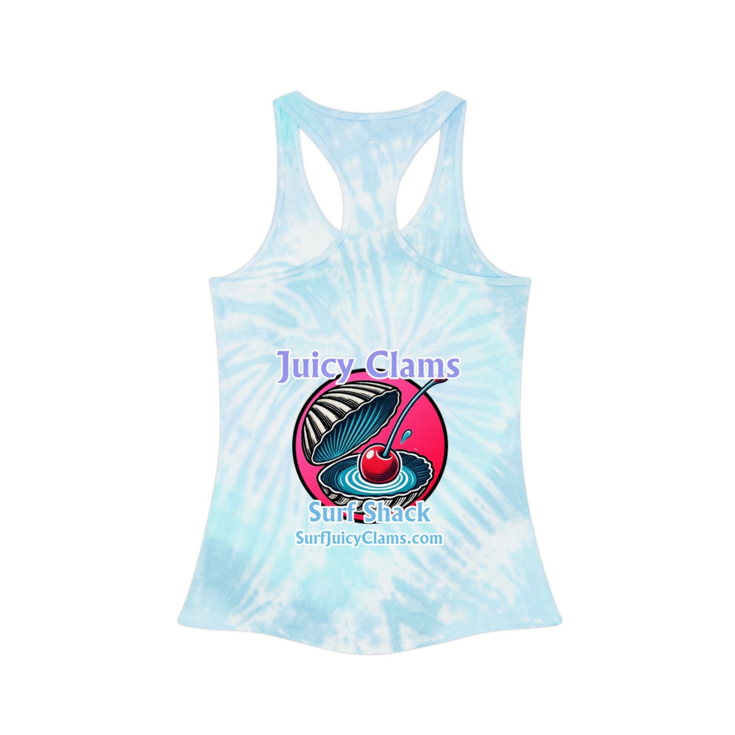 Juicy Clams Tie Dye Racerback Tank Top (A008)