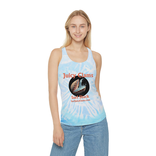 Juicy Clams Tie Dye Racerback Tank Top (L007)