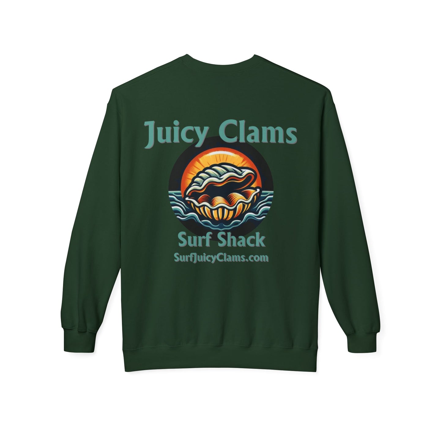 Juicy Clams Unisex Midweight Fleece Crewneck Sweatshirt (L002)