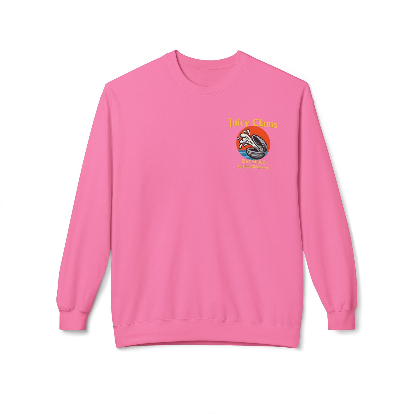 Juicy Clams Unisex Midweight Fleece Crewneck Sweatshirt (L005)